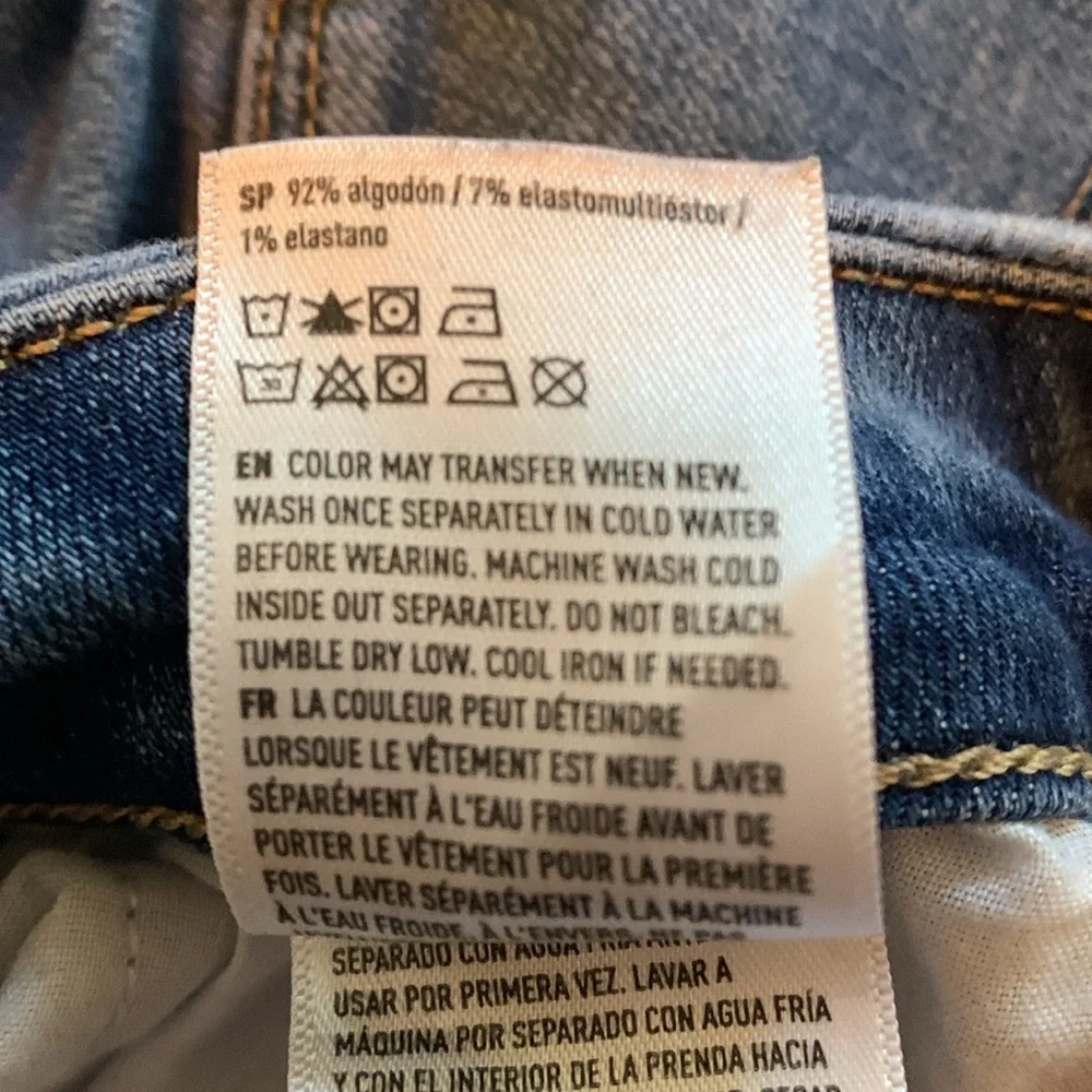 Women's American Eagle Jeans Super High Rise Flare 12 short - Picture 7 of 7